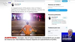 Une mystérieuse "Athéna nue" tient tête aux policiers lors d'une manifestation contre les violences policières