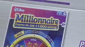 L'heureux gagnant a empoché un million d'euros en grattant un ticket du jeu Millionnaire, acheté à 10 euros (illustration).