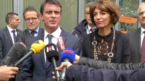 Le premier ministre Manuel Valls à l'hôpital Necker le 15 juin 2016