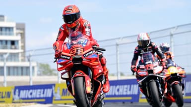 Marc Marquez lors des qualifications du Grand Prix de Hongrie, le 23 août 2025.