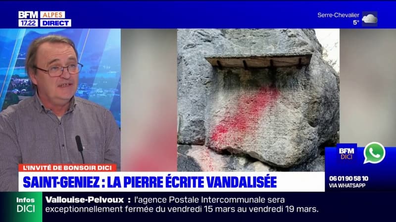 Saint-Geniez: la Pierre Écrite, vestige du Ve siècle, porte toujours les stigmates de sa vandalisation