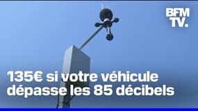 135 euros si votre véhicule dépasse les 85 décibels: ce radar anti-bruit arrive sur les routes
