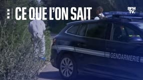 Des enquêteurs sur les lieux de l'arrestation d'un homme à Mornas, dans le Vaucluse 