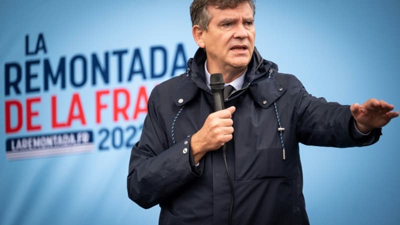Le candidat ex PS a la presidentielle Arnaud Montebourg a Carbonne le 30 septembre 2021 1144157