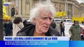 Paris: une manifestation pour le droit au logement le jour de Noël