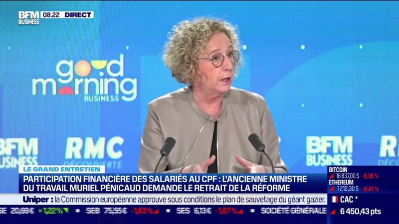Participation financière des salariés au CPF: Muriel Pénicaud demande le retrait de la réforme