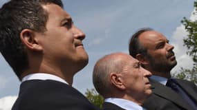 Gérald Darmanin, le ministre des Comptes publics, Gérard Collomb, le ministre de l'Intérieur et Edouard Philipe, le Premier ministre