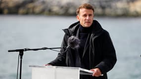 Emmanuel Macron à Nuuk au Groenland le 14 juin 2025