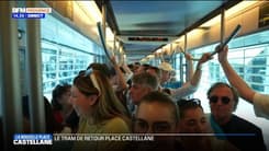 Marseille: la tram T3 atteint le nouveau terminus de la place Castellane