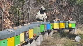 Joël Béraud, apiculteur à Savines-le-Lac le 20 mars 2024.