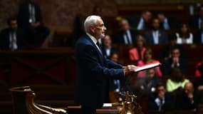 Le doyen des députés, José Gonzalez (RN), donne le coup d'envoi des travaux de la nouvelle Assemblée nationale, le 28 juin 2022 à Paris