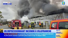 Un impressionnant incendie à Villefranche