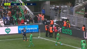 Le corner de Payet perturbé par des jets de boules de neige