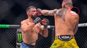 Victime d'une rupture de la clavicule droite quelques semaines avant l'UFC Paris, Renato Moicano s'est tout de même imposé contre Saint-Denis, ce samedi.