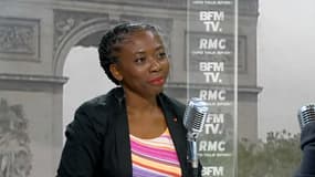 La députée France insoumise Danièle Obono, le 11 juin 2018 sur BFMTV et RMC. 