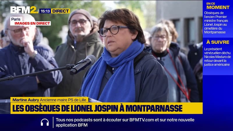 "Il faisait de la politique comme on en fait plus": Martine Aubry rend hommage à Lionel Jospin