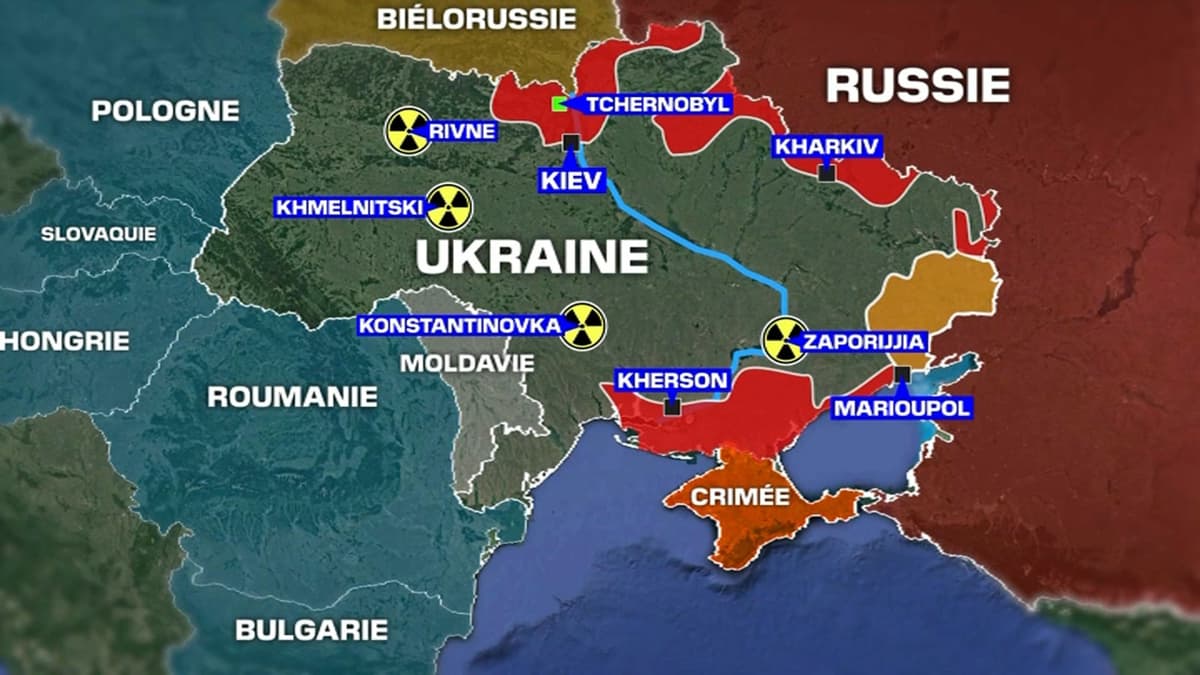 CARTE. Guerre En Ukraine: Les Centrales Nucléaires Du Pays Sont-elles ...