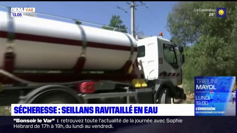 Var: face à la sécheresse, le village de Seillans ravitaillé en eau par camion