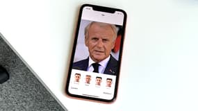 Emmanuel Macron avec le filtre vieillesse de FaceApp