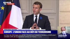 Terrorisme: Emmanuel Macron souhaite une réponse "commune, coordonnée et rapide" dans l'Union Européenne