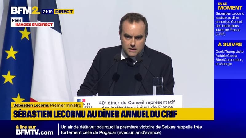 Sébastien Lecornu annonce l’examen en avril d'une proposition de loi contre l'antisémitisme