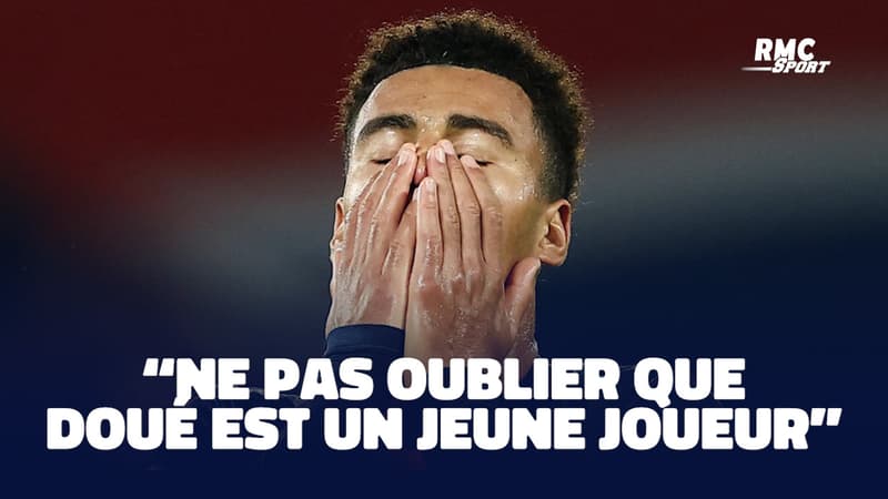 Équipe de France espoirs : Le PSG pour Doué "ça demande plus de temps pour s'adapter", rappelle Baticle