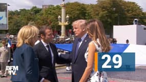 29 secondes. Une longue, très longue, dernière poignée de main entre Trump et Macron