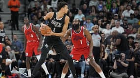 Victor Wembanyama lors de San Antonio-Clippers,  le 31 décembre 2024 en NBA