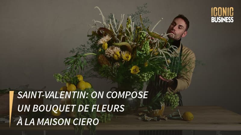 Saint-Valentin: on compose un bouquet de fleurs à la Maison Ciero