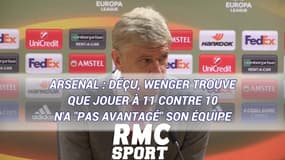 Arsenal : Déçu, Wenger trouve que jouer à 11 contre 10 n'a "pas avantagé" son équipe
