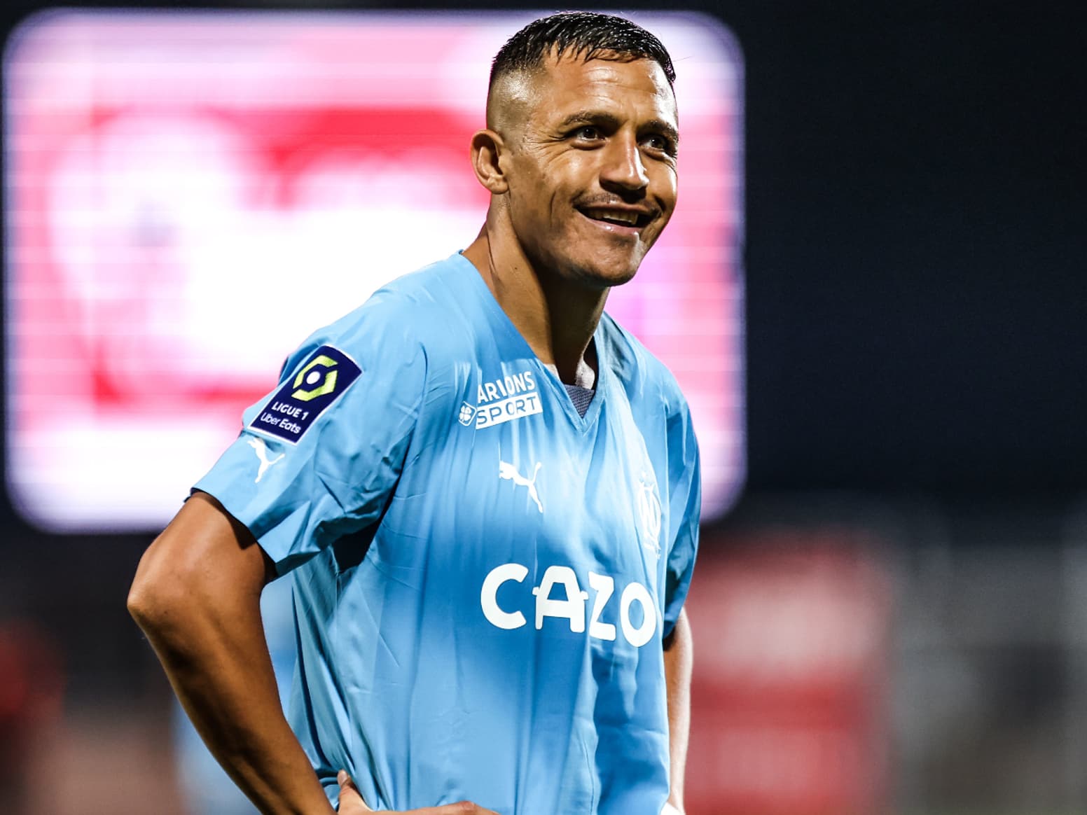 Maillot OM Marseille 2022-2023 – Alexis Sanchez – Blanc, Taille M – Puma
