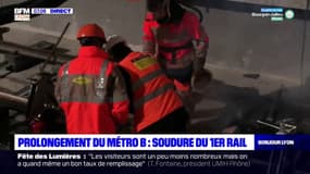 Prolongement du métro B à Lyon: les premiers rails posés