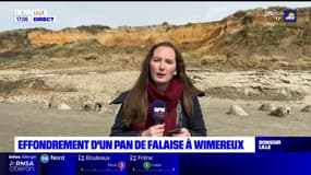 Pas-de-Calais: effondrement d'un pan de falaise à Wimereux 