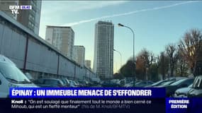 Un immeuble menace de s'effondrer à Épinay-sur-Seine