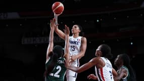 Gabrielle Williams lors de France-Nigeria aux JO de Tokyo
