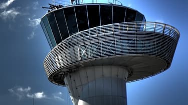 La tour de contrôle de l'aéroport de Bordeaux Mérignac.