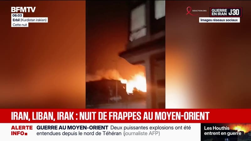 Guerre au Moyen-Orient: le récit d’une nouvelle nuit de frappes
