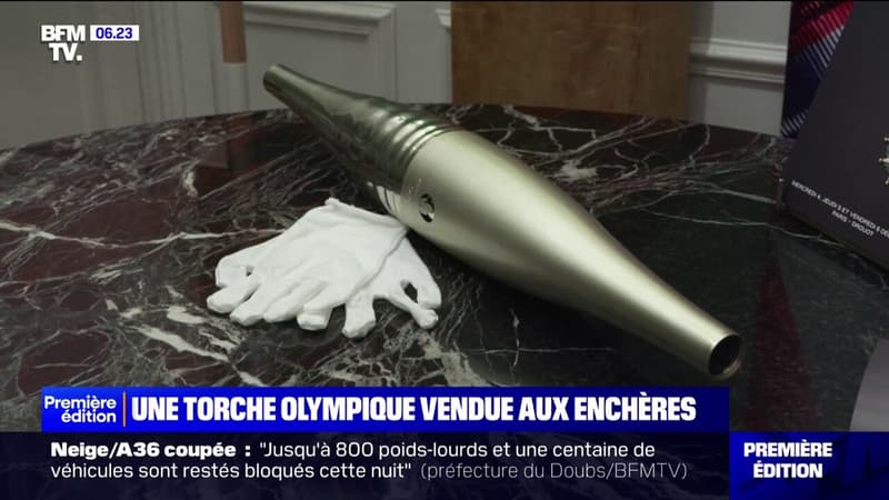 JO de Paris: une torche olympique va être vendue aux enchères