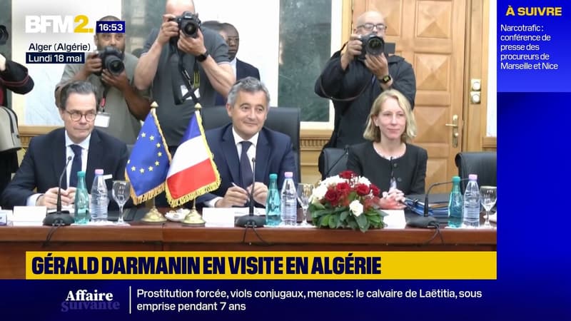 Le ministre de la Justice Gérald Darmanin en déplacement à Alger