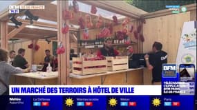 Paris: un grand marché des terroirs sur le parvis de l'Hôtel de ville
