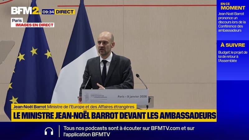 "La France est attaquée par ce qu'elle dérange", déclare le ministre des Affaires étrangères Jean-Noël Barrot