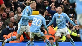 Manchester City face à Manchester United, le 3 mars 2024 en Premier League