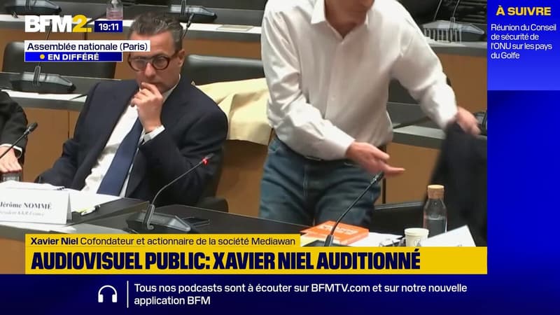 "Je m'en vais": Xavier Niel menace de quitter la commission d'enquête sur l'audiovisuel public