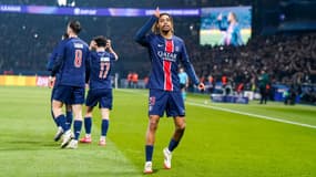 Bradley BARCOLA lors de Paris-Brest, le 19/02/2025