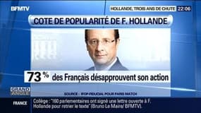 François Hollande: le président le plus impopulaire de la Vème République