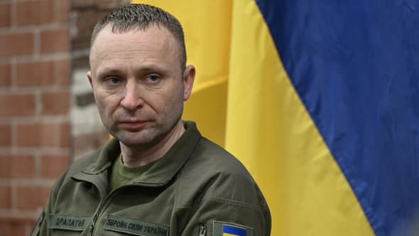 Le général ukrainien Mikhaïlo Drapaty le 6 janvier 2025 dans la région de Donetsk en Ukraine