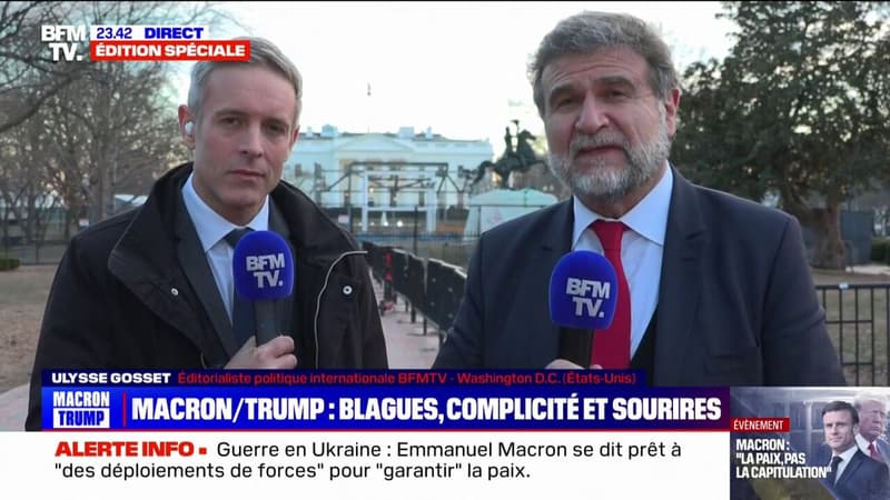 À Washington, Emmanuel Macron messager de l'Ukraine et de l'Europe