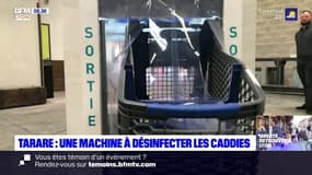 Tarare: une entreprise met au point une machine pour désinfecter les caddies