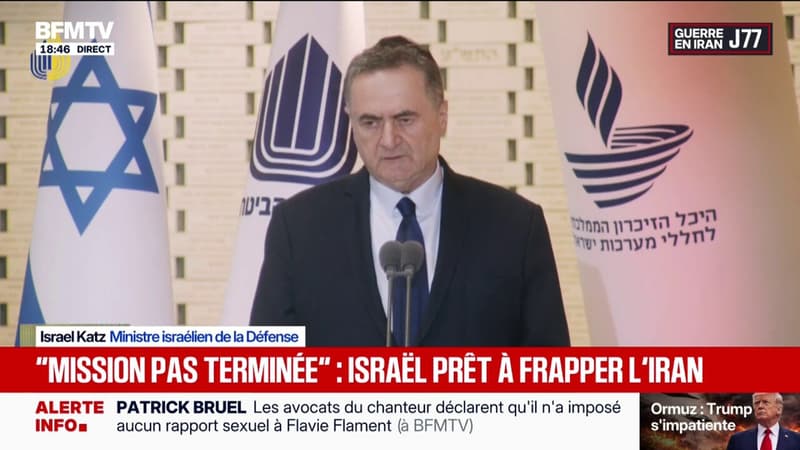 Iran: Notre mission n'est pas encore terminée, déclare Israël Katz, ministre israélien de la Défense