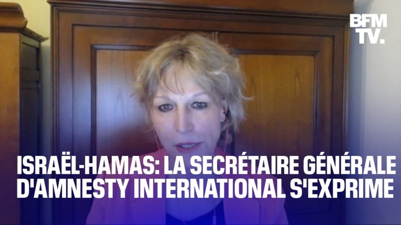 Guerre Israël-Hamas: la secrétaire générale d'Amnesty International, Agnès Callamard, s'exprime sur BFMTV